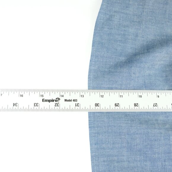 CI by Tom James Heather Dress Shirt Long Sleeve Button Down Blue Size XL Tall - Picture 6 of 7